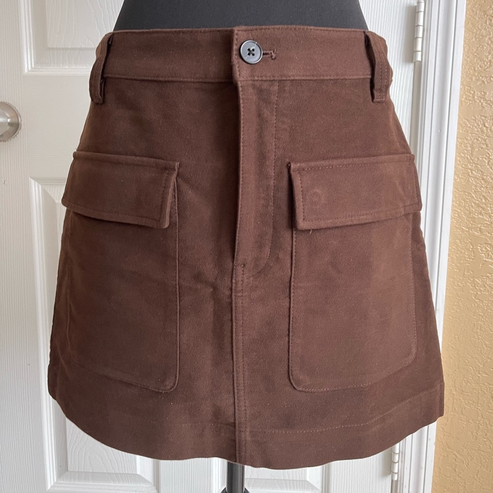 Madewell Dark Brown Mini Skirt size 2 - Picture 9 of 10